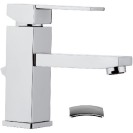 Miscelatore qubika per lavabo design moderno completo di piletta Remer Q1X