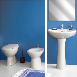 Set sanitari a terra idro con lavabo 60 cm Idrobric setidro