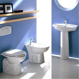 Set completo sanitari tradizionali con lavabo serie fiore rak ceramics Rak Ceramics setfiore