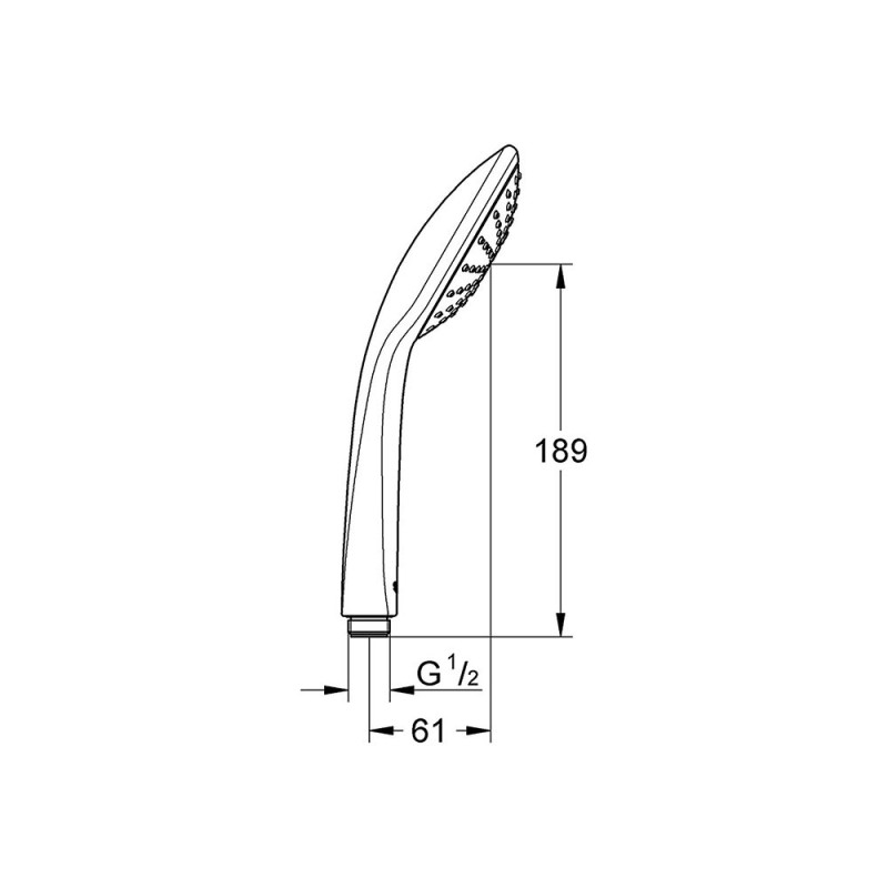 Doccino per doccia grohe, serie vitalio joy, colore viola Grohe BLIDOC0055PU