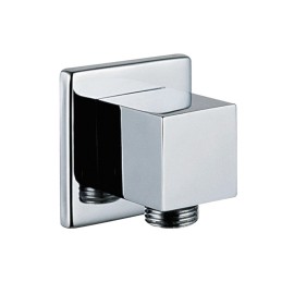 Angolo con rosone quadro in ottone per saliscendi Idrobric F0206 CR