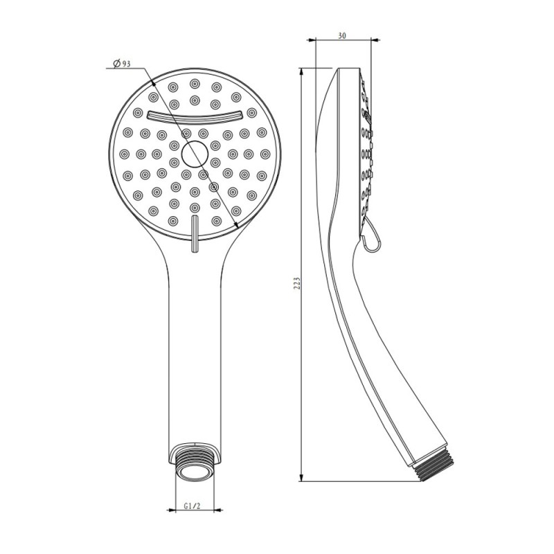 Doccino serie ninfea 2 getti cromato Idrobric BLIDOC0052CR