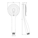 Doccino a risparmio acqua cromato con tre getti eternity Idrobric BLIDOC0195CR Doccino a risparmio acqua cromato con tre getti eternity Idrobric BLIDOC0195CR