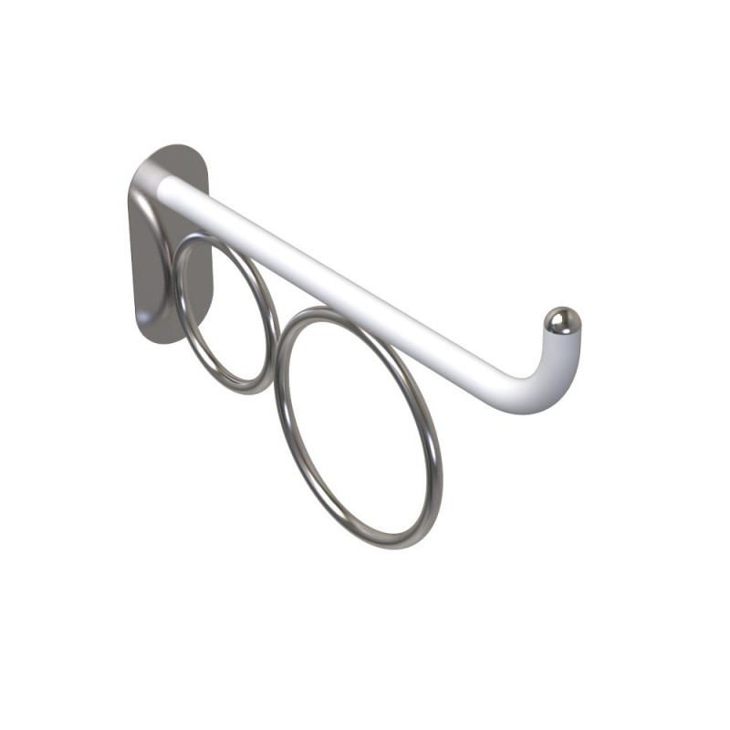 Maniglia 60 cm bagno disabili terza eta giotto inox bianco opaco Goman GIO-XB60/30