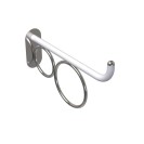 Maniglia 60 cm bagno disabili terza eta giotto inox bianco opaco Goman GIO-XB60/30