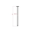 Maniglia 75 cm bagno disabili terza eta giotto inox bianco opaco Goman GIO-XB75/30