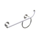 Maniglia bagni disabili cm50 destra giotto inox bianco opaco Goman GIO-XM50D/30