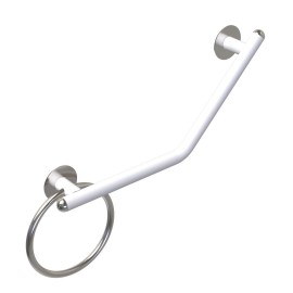 Maniglia di sicurezza 45 gradi giotto inox bianco opaco Goman GIO-XMA1/30