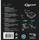 Porta sapone/bacinella serie flat - fissaggio ad incollo o con viti Aquasanit A107110CR21