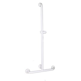 Goman maniglia inox con saliscendi doccia senza doccino e flessibile bianco Goman D012050SDF/01