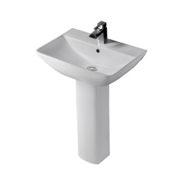 Lavabo con colonna 60 cm serie summit Rak Ceramics SCACER0385LA-SCACER0386CO