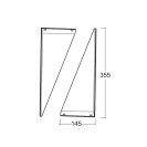 Staffa fissa per lavabi disabili Idrobric SCACER0208SF