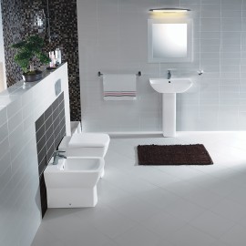 Set sanitari a terra summit con lavabo 60cm con colonna Rak Ceramics SetSummit