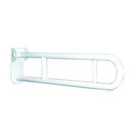 Maniglione barra ribaltabile 80 cm con porta rotolo e piastra rinforzata Goman ZB14/01