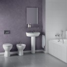 Vaso a terra serie quarzo/palio con scarico a parete Ceramica dolomite U00546