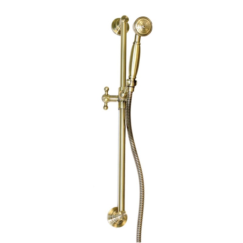 Saliscendi retro' con doccino a 1 getto vecchio ottone Idrobric BLISAL0067VO