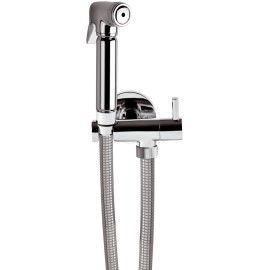 Set idroscopino composto da: idroscopino art. rb100, flessibile crom e rubinetto minimal Remer RB100S02