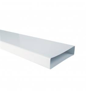 Canale piatto rettangolare 55x110x1000mm bianco per cappe Idrobric SFUASP0070BI