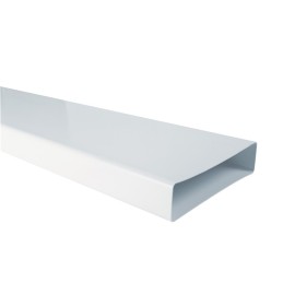Canale piatto rettangolare 55x110x1000mm bianco per cappe Idrobric SFUASP0070BI