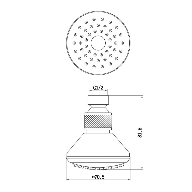 Soffione a snodo anticalcare Idrobric F0188