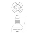 Soffione a snodo anticalcare Idrobric F0188
