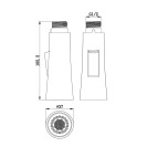 Doccetta di ricambio per rubinetti lavello a due getti. Idrobric BLIDOC0179CR