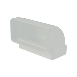 Gomito 90gradi rettangolare vert. 55x110mm bianco per cappe Idrobric SFUASP0076BI