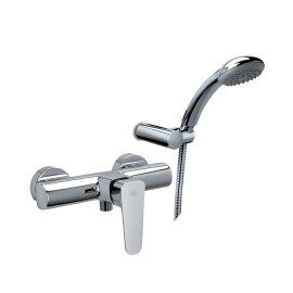 Miscelatore doccia paffoni serie sly con duplex e supporto a muro fisso Paffoni SY168DCR