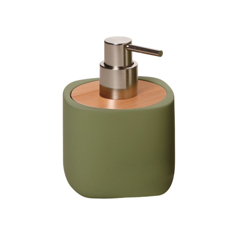 Dispenser sapone ceramica e legno - serie twin Aquasanit QC4120