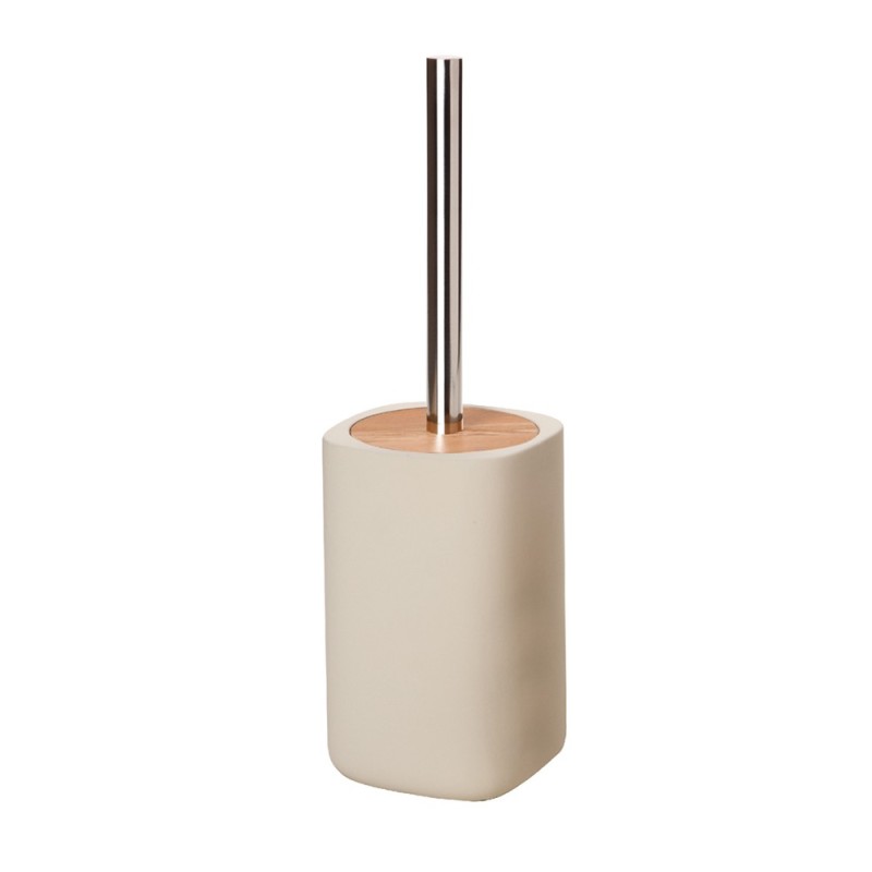 Porta scopino ceramica e legno - serie twin Aquasanit QC4140