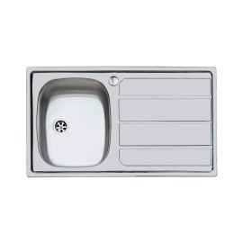 Lavello inox 1v sxsc. 79x50 inc. Foster SPA U81020 SX1