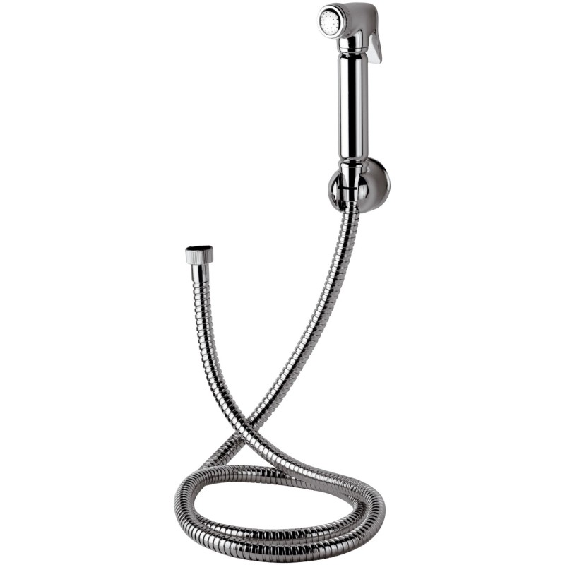 Set relax - doccetta bidet - con doccia a pulsante, flessibile e supporto lux Remer 332332OL