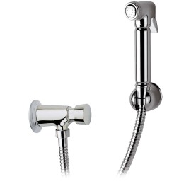 Set doccetta bidet con: doccia a pulsante, flessibile e rubinetto temporizzato Remer 332TEL