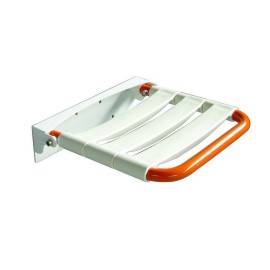 Sedile per doccia ribaltaltabile inox lucido/arancio Goman LEO-X818/65