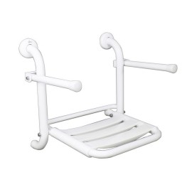 Seggiolino ribaltabile inox con braccioli reclinabili e doghe Goman X821/01