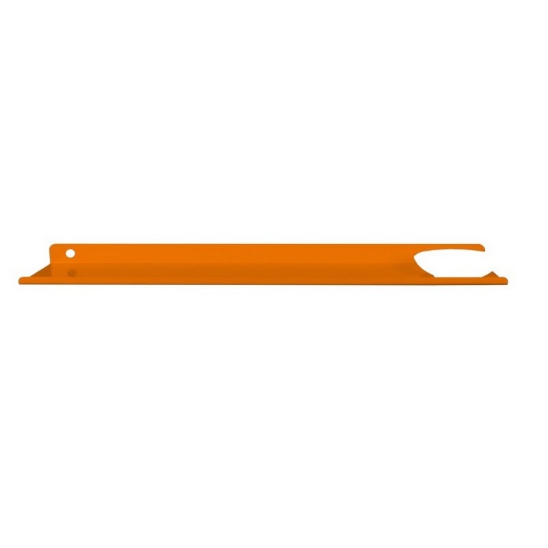 Mensola alluminio arancio con piattino porta sapone Goman LEO-B164/65