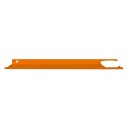 Mensola alluminio arancio con piattino porta sapone Goman LEO-B164/65