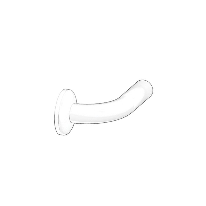 Curva terminale cm43 in acciaio rivestito in nylon bianco Goman N-C1001C