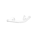 Curva raccordo orizzontale angolo esterno in acciaio rivestito in nylon bianco Goman N-C1006