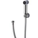 Set doccetta bidet eurolux con doccia a pulsante minimal, flessibile e supporto cromato Remer 332332EUM