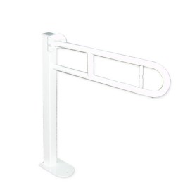Ribaltbile su colonna con portarotolo, in acciaio inox rivestito in nylon, bianco Goman N-ZB08