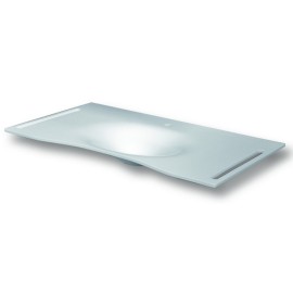 Lavabo flat cm 92 vasca centrale con staffa Goman FLAT92C/01