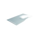 Lavabo flat cm 92 con staffa, con vasca a destra Goman FLAT92D/01