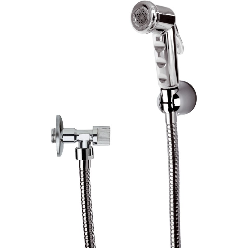 Set doccetta bidet con rubinetto e supporto cromato Remer 332RERCR