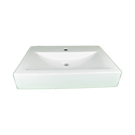 Lavandino rak serie scoop da appoggio rettangolare in ceramica Rak Ceramics SCACER0547LA