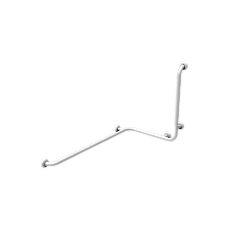 Maniglia angolare con verticale laterale universale 110x60x60h inox bianco Goman XA15U/01