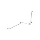 Maniglia angolare con verticale laterale universale 110x60x60h inox bianco Goman XA15U/01