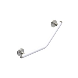 Maniglia sicurezza disabili 45gradi raffaello bianco opaco cromo Goman RAF-MA1/30