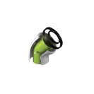 Curva 45 gradi coassiale di d60-100 mm in pp per caldaia e scaldabagno a condensazione Idrobric SCACAL0193CU