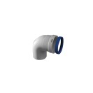 Curva 90 gradi maschio-femmina in alluminio estruso d80 mm e 1 sp mm Idrobric SFUCAL0114CU